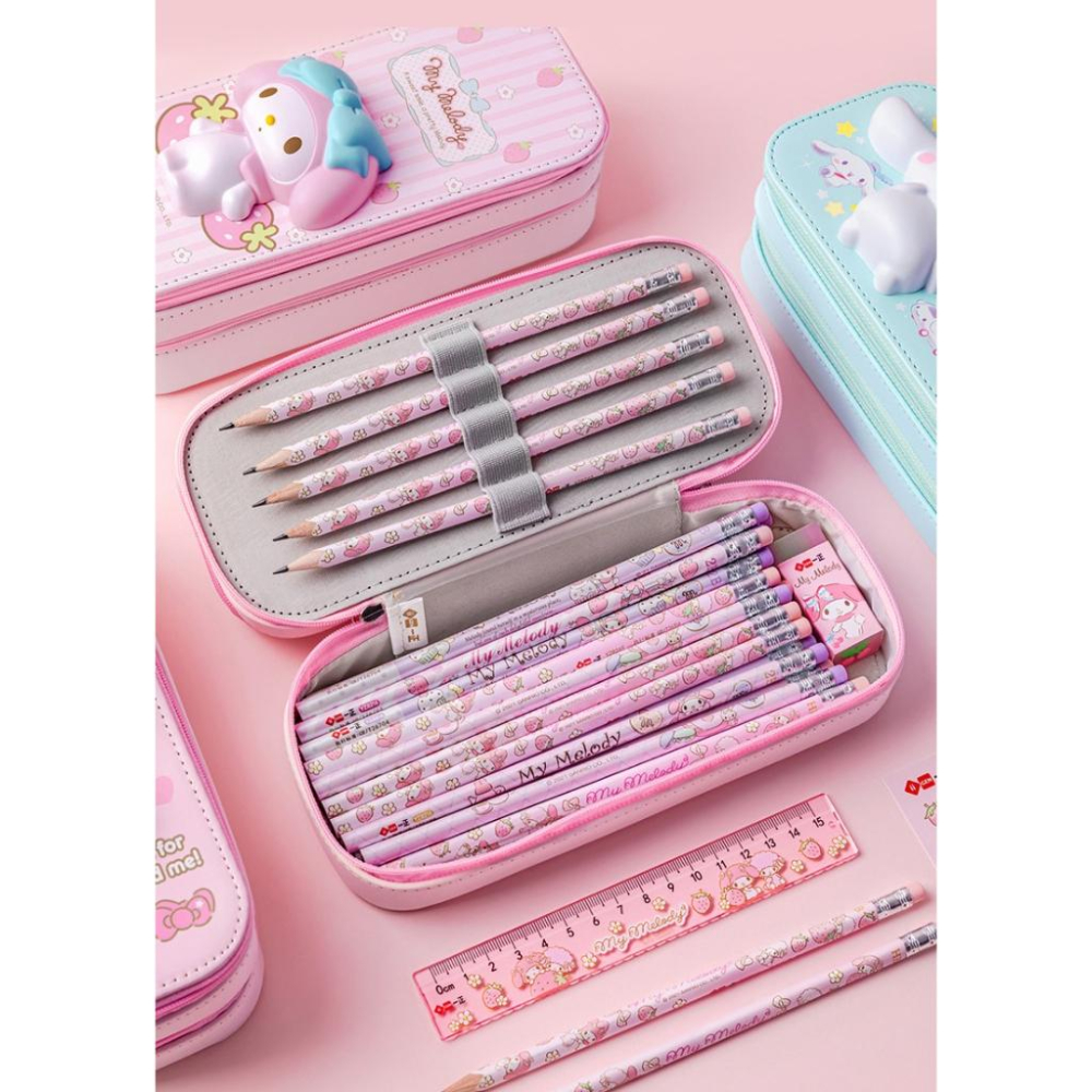 【叭啥貨-現貨秒出🚀】Hello Kitty減壓鉛筆盒，美樂蒂減壓鉛筆盒，抖音造型3D筆盒、三麗鷗雙層鉛筆盒-細節圖8