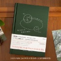 【叭啥貨-現貨秒出🚀】青禾紀在銀河相擁精裝手帳本，高顏值文藝日記本，網格內頁手帳本，銀河主題手帳-規格圖9