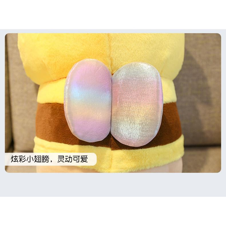 【叭啥貨-現貨秒出🚀】網紅爆款毛絨玩具、吾皇巴扎黑公仔、抖音同款蜜蜂變身公仔、聖誕禮物/交換禮物布娃娃-細節圖4