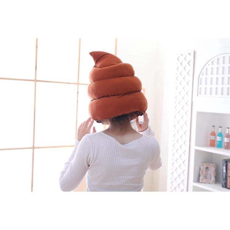 【叭啥貨-現貨秒出🚀】創意便便造型帽、抖音同款搞怪帽、保暖造型便便帽，聖誕禮物/生日禮物專用-細節圖9