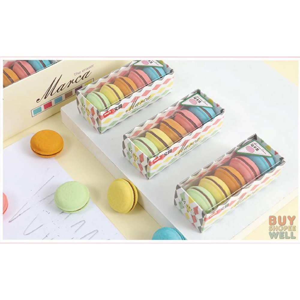 【叭啥貨-現貨秒出🚀】馬卡龍橡皮擦，橡皮擦顏值擔當，學生學習文具用品，小號橡皮擦套組-細節圖5