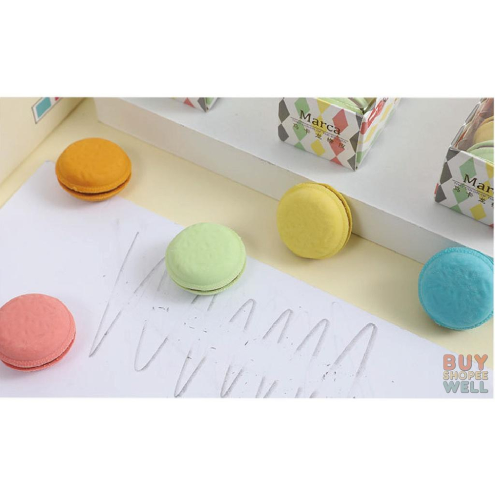 【叭啥貨-現貨秒出🚀】馬卡龍橡皮擦，橡皮擦顏值擔當，學生學習文具用品，小號橡皮擦套組-細節圖6