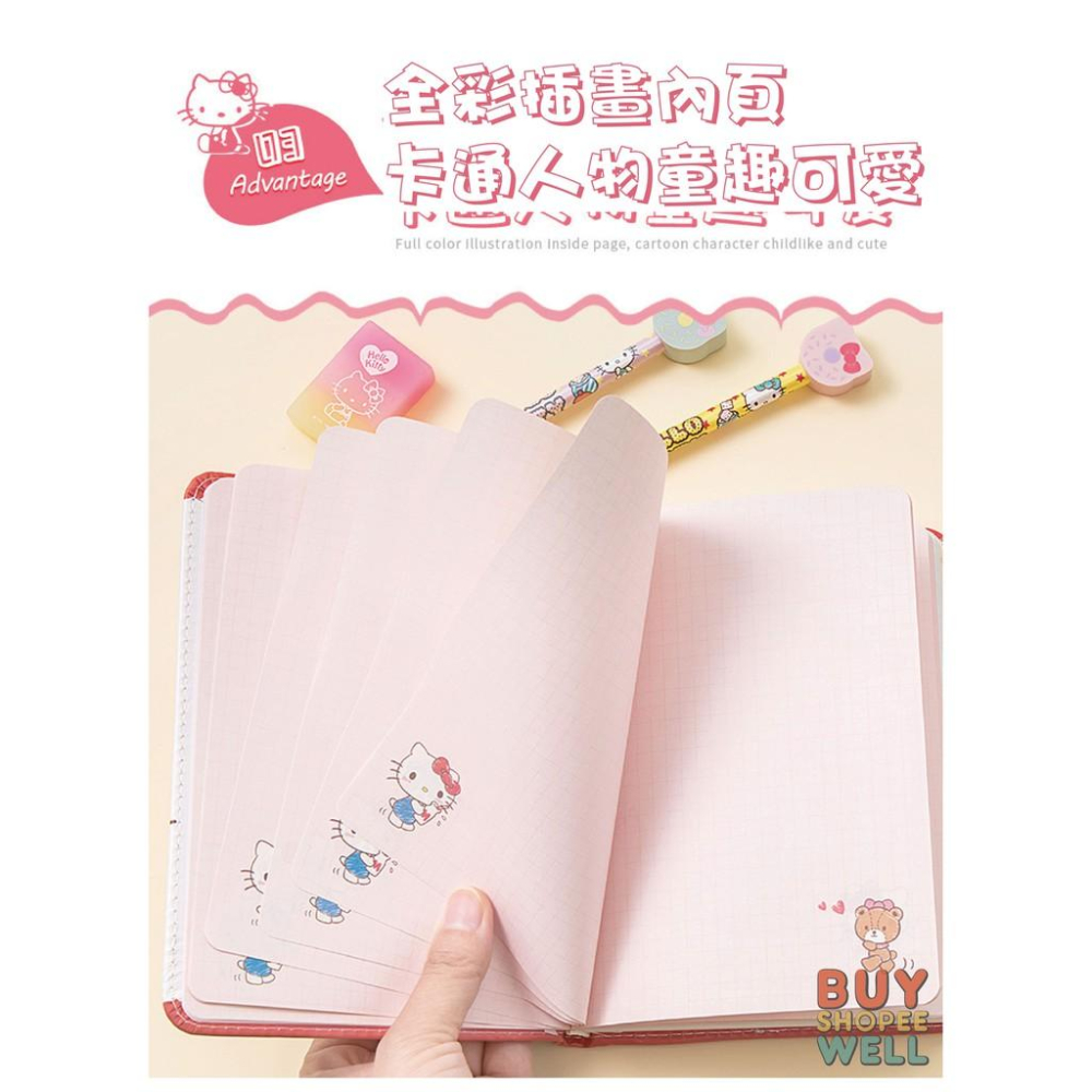 【叭啥貨-現貨秒出🚀】Hello Kitty筆記本，美樂蒂筆記本，抖音減壓筆記本， 立體玩偶手帳本， 發洩回彈減壓本-細節圖6