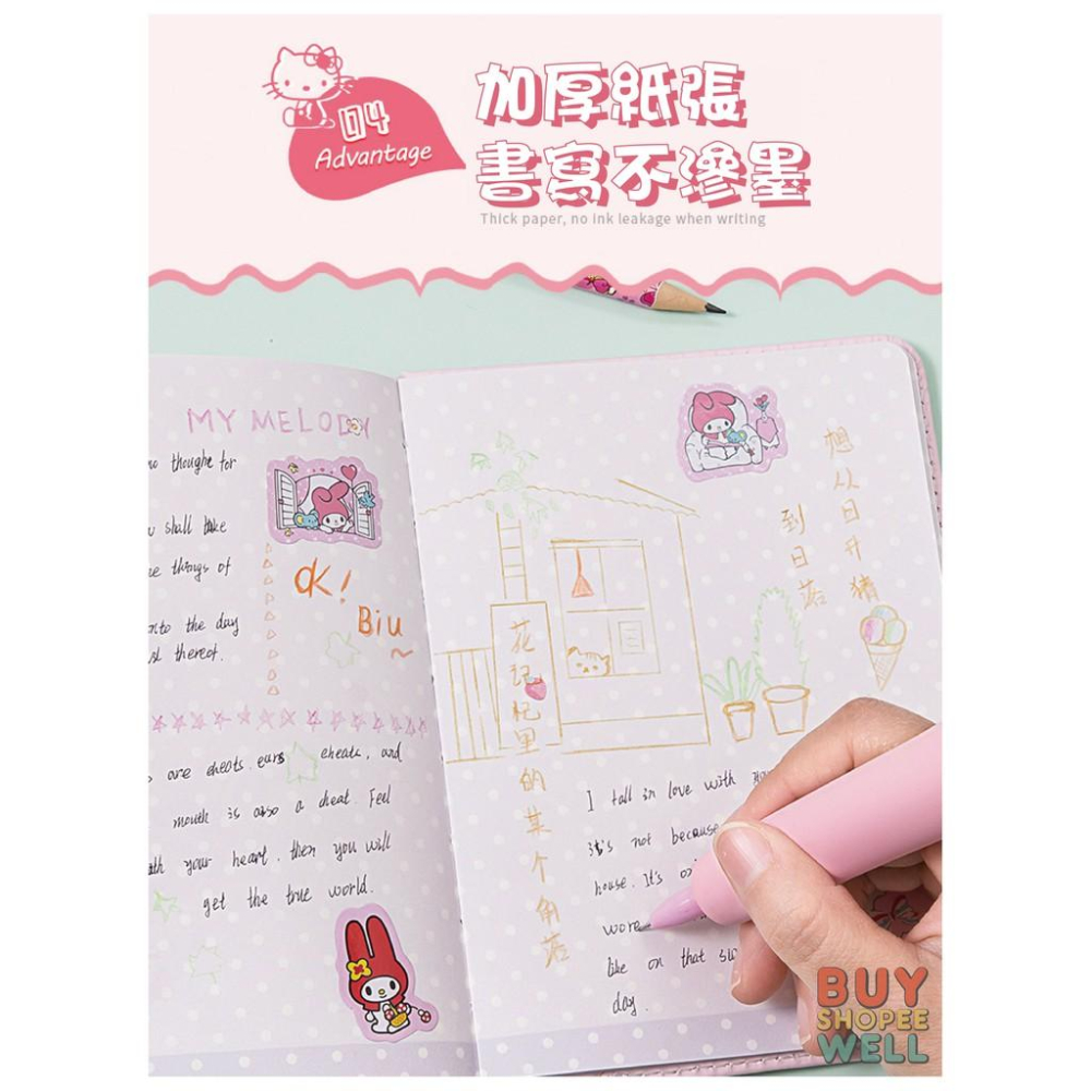 【叭啥貨-現貨秒出🚀】Hello Kitty筆記本，美樂蒂筆記本，抖音減壓筆記本， 立體玩偶手帳本， 發洩回彈減壓本-細節圖7