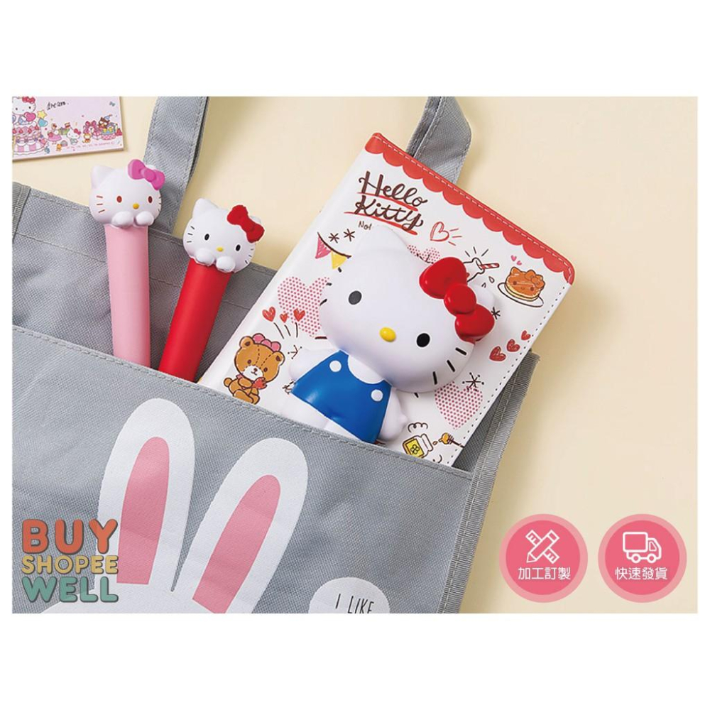 【叭啥貨-現貨秒出🚀】Hello Kitty筆記本，美樂蒂筆記本，抖音減壓筆記本， 立體玩偶手帳本， 發洩回彈減壓本-細節圖9