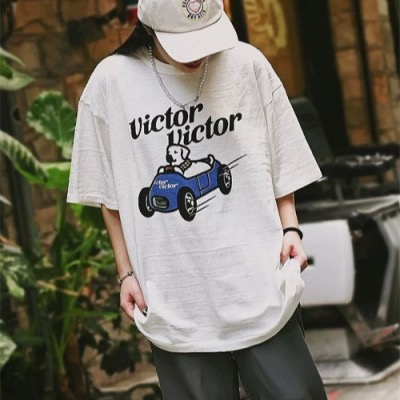 Bro Closet】Human Made 狗狗開車victor 男女同款潮牌服飾動物T - Bro