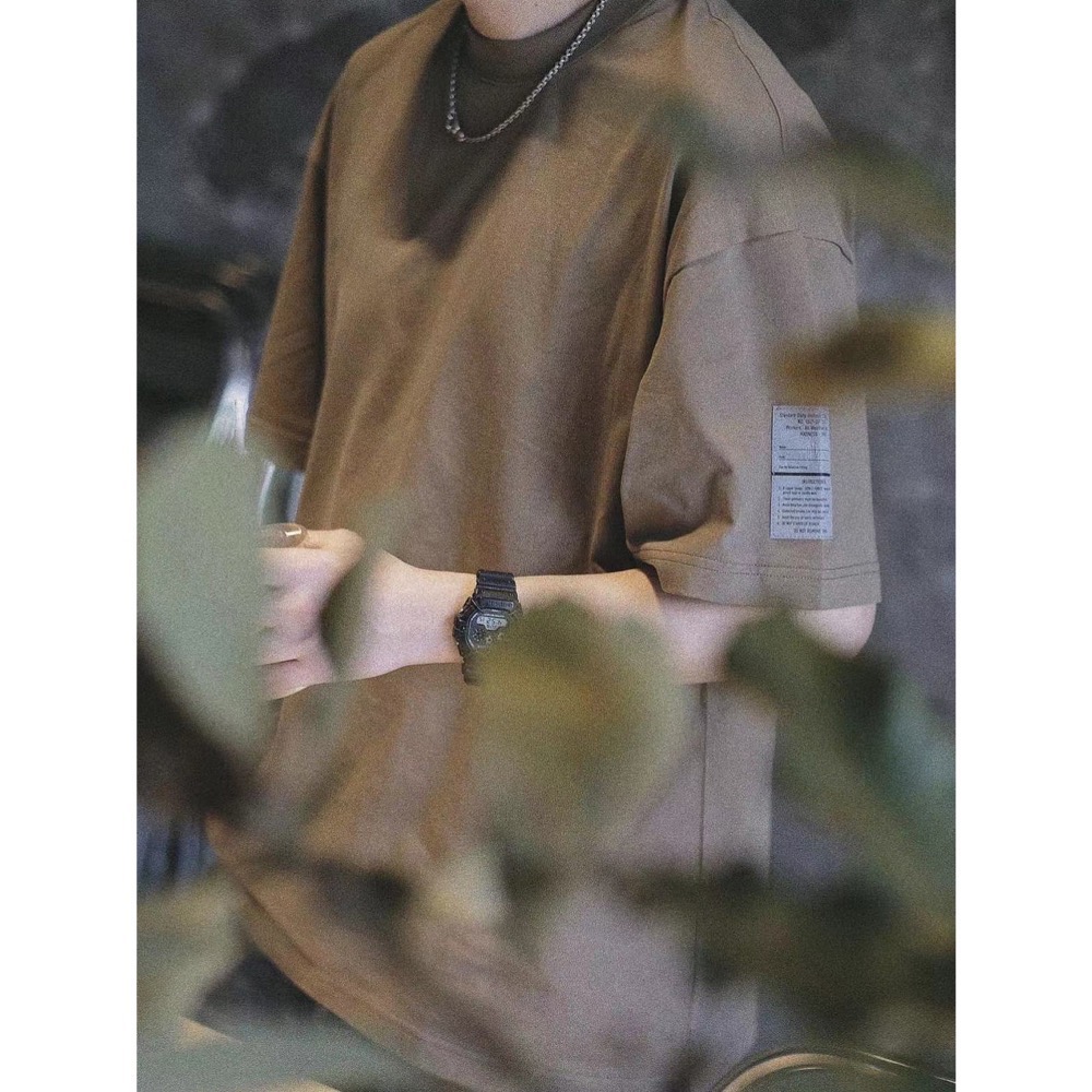 【Bro Closet】MADNESS  灰標素色短袖T恤  余文樂潮牌 寬鬆版型-細節圖9