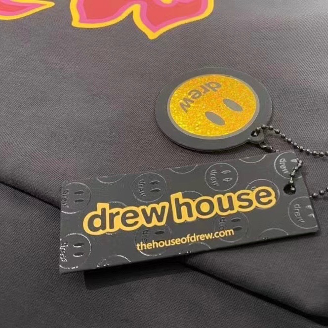 【Bro Closet】Drew House 火焰T恤 小賈斯汀笑臉 微笑上衣 男女同款 字母LOGO-細節圖5