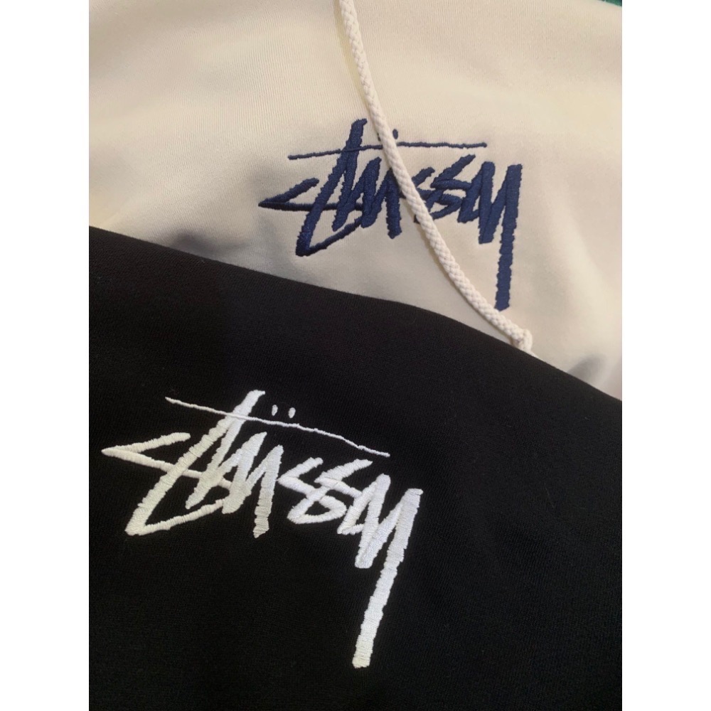 【Bro Closet】Stussy Stock Hoodie 美版經典刺繡logo帽T 棉褲 潮流-細節圖3