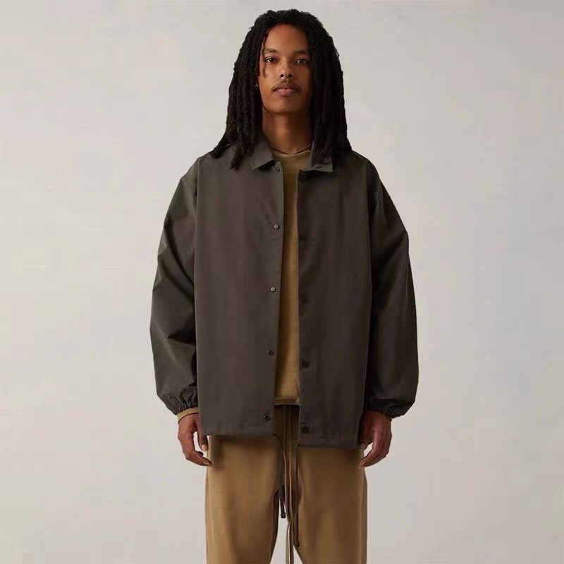 【Bro Closet】 FOG  ESSENTIALS  植絨1977麂皮教練薄夾克 潮流 型男穿搭-細節圖3