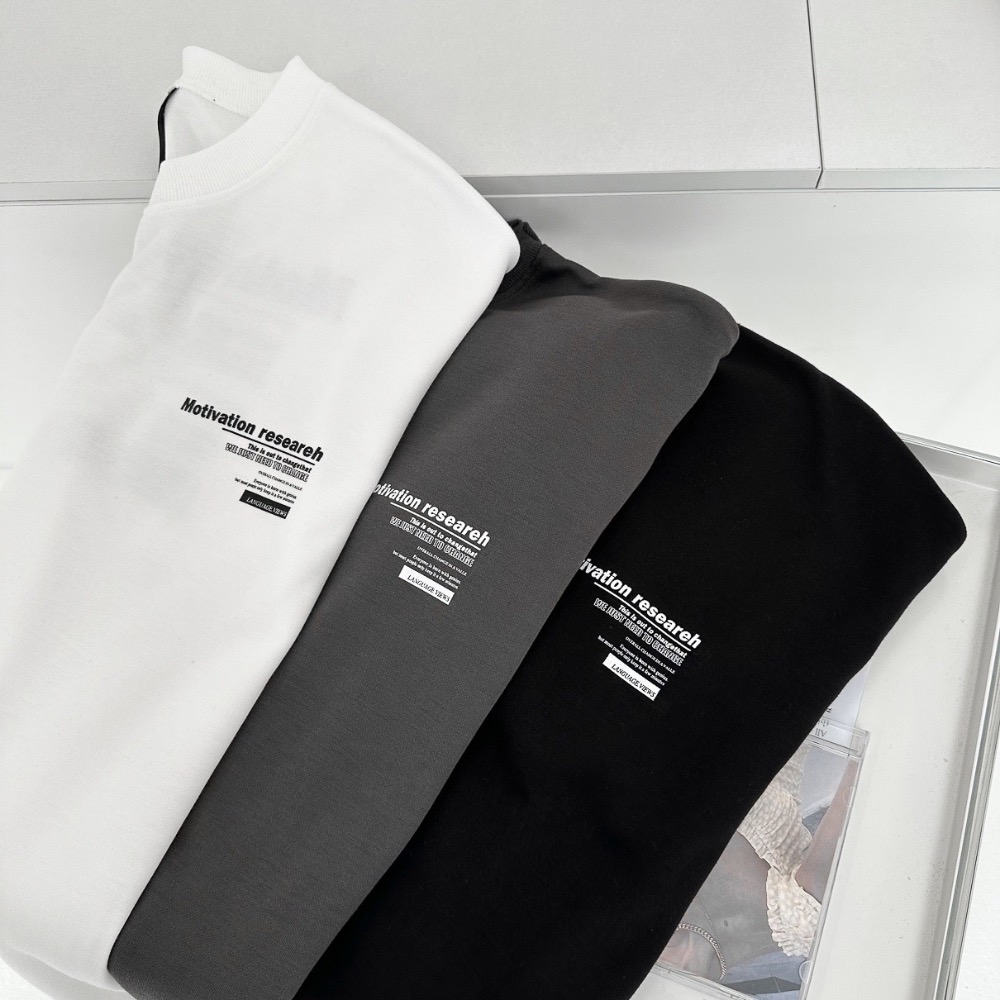 『RB』 MOT英文標語寬短T-細節圖2