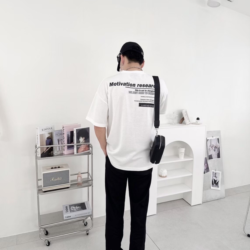 『RB』 MOT英文標語寬短T-細節圖4