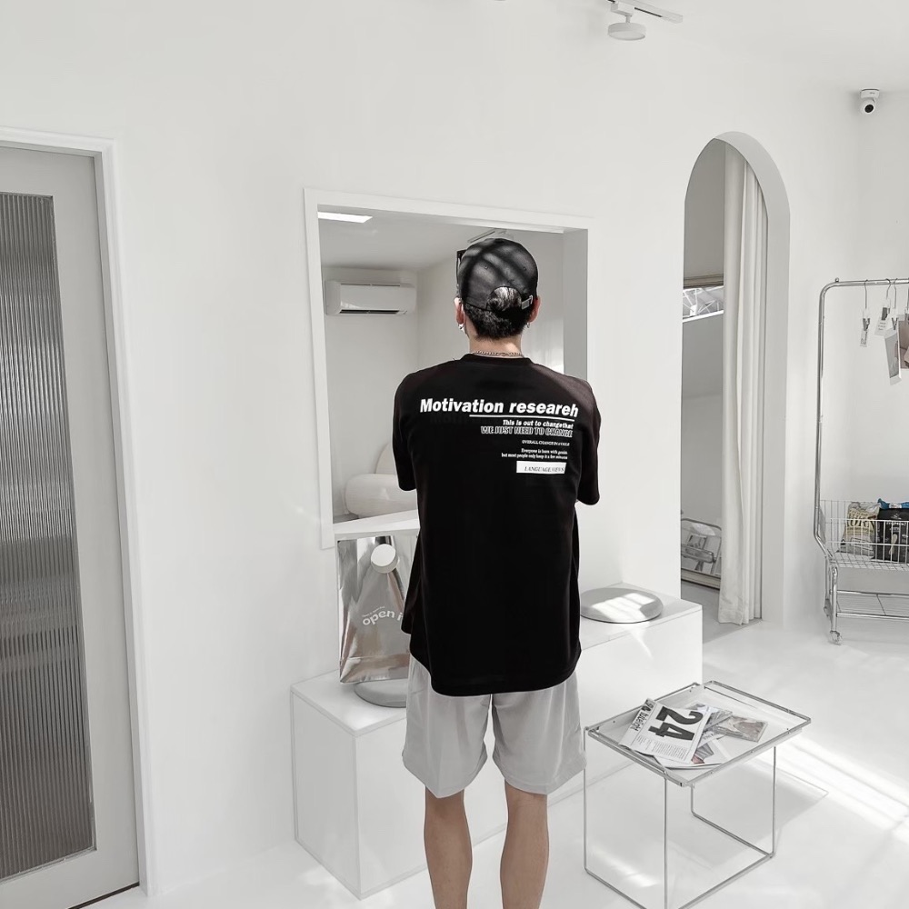 『RB』 MOT英文標語寬短T-細節圖6