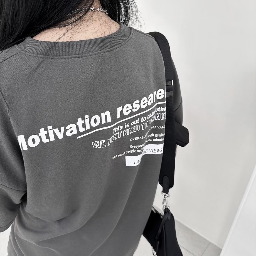 『RB』 MOT英文標語寬短T-細節圖7