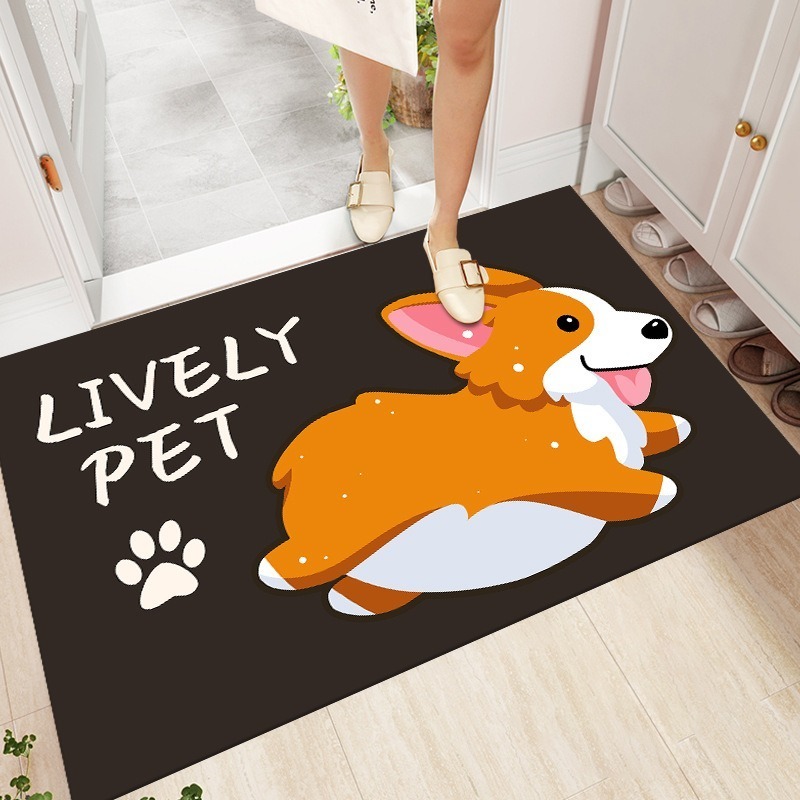 柴犬入戶地墊 柴犬地墊 旺柴地墊 地毯 腳踏墊 招財地墊 卡通地墊  腳踏墊 門墊 止滑墊 生日禮物 入厝禮物-規格圖10