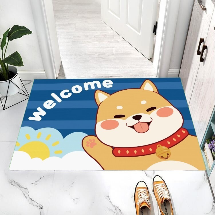 柴犬入戶地墊 柴犬地墊 旺柴地墊 地毯 腳踏墊 招財地墊 卡通地墊  腳踏墊 門墊 止滑墊 生日禮物 入厝禮物-規格圖10