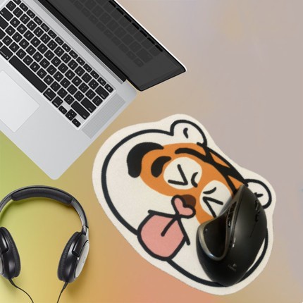 萌虎滑鼠墊 餐墊小桌墊杯墊隔熱墊  硅藻泥軟墊 胖虎滑鼠墊 可愛造型滑鼠墊 卡通滑鼠墊 電腦滑鼠墊 胖虎不二馬 禮物-細節圖4