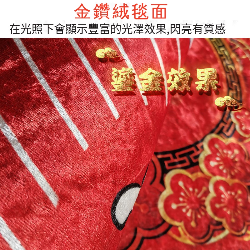 財源滾滾招財地毯 開運地毯招財地墊 虎年地墊虎年地毯 胖虎不二馬 胖虎地墊 入戶地毯門口地墊 腳踏墊 入厝禮物-細節圖6