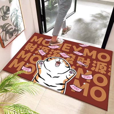 財源滾滾招財地毯 開運地毯招財地墊 虎年地墊虎年地毯 胖虎不二馬 胖虎地墊 入戶地毯門口地墊 腳踏墊 入厝禮物-細節圖9