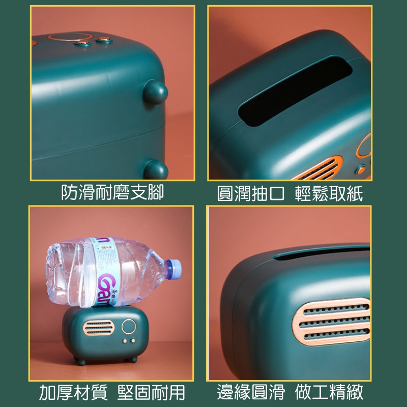 收音機造型面紙盒 創意面紙盒 衛生紙盒 造型面紙盒 衛生紙盒 紙巾盒 可愛創意收納盒 復古紙巾盒 餐廳抽紙巾盒-細節圖5