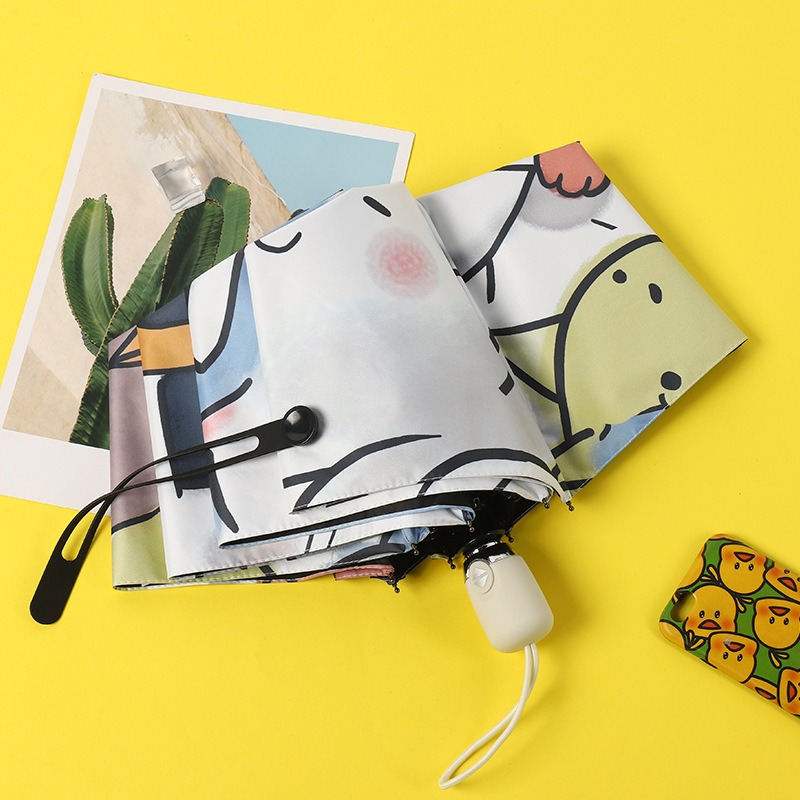 萌貓全自動晴雨傘 貓咪全自動雨傘 自動折疊傘自動摺疊傘 卡通雨傘 陽傘三折傘 自動傘自動雨傘 可愛雨傘 摺疊雨傘 貓傘-細節圖7