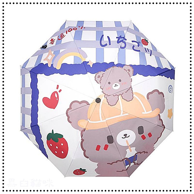 萌貓全自動晴雨傘 貓咪全自動雨傘 自動折疊傘自動摺疊傘 卡通雨傘 陽傘三折傘 自動傘自動雨傘 可愛雨傘 摺疊雨傘 貓傘-規格圖9