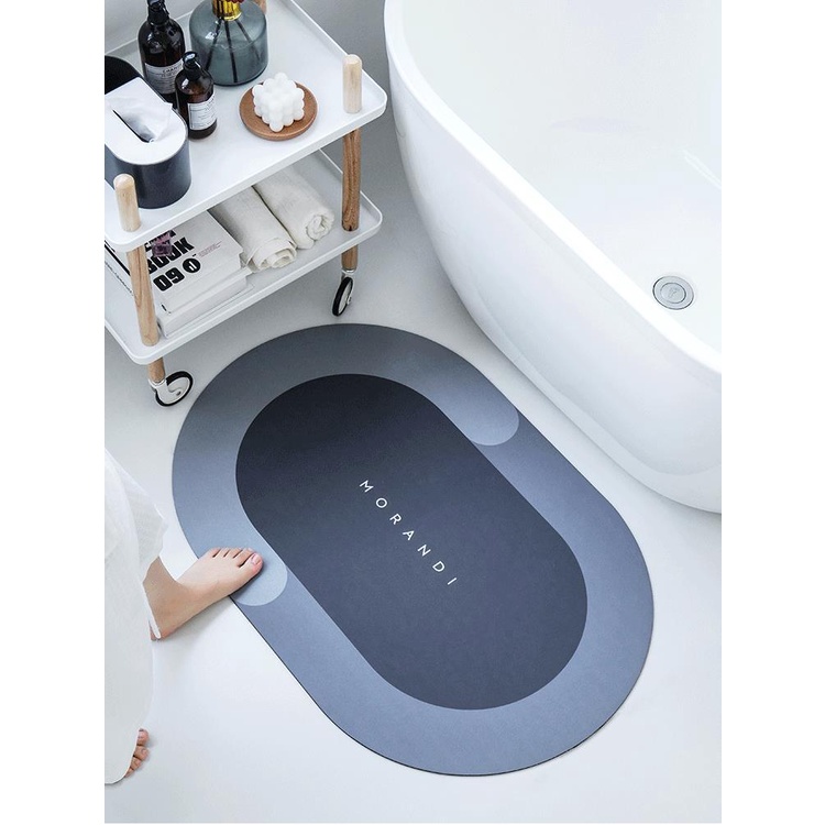 北歐風浴室地墊 矽藻土珪藻土珪藻泥軟地墊 吸水地墊腳踏墊 防滑地墊 莫蘭迪 入厝禮物-細節圖7