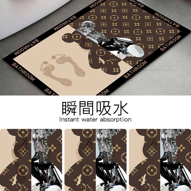積木熊軟硅藻泥浴室地墊 矽藻土珪藻土珪藻泥軟地墊  腳踏墊 瞬吸墊 吸水地墊小熊地墊 暴力熊 庫柏力克熊 禮物-細節圖3