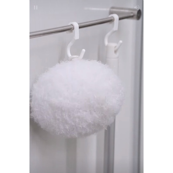 日本小海豹清潔球滿499免運清潔水龍頭浴室浴盆洗臉盆盥洗檯日本小海豹毛球刷網狀纖維浴室清潔刷水垢皂垢清潔玻璃鏡面清潔刷-細節圖4