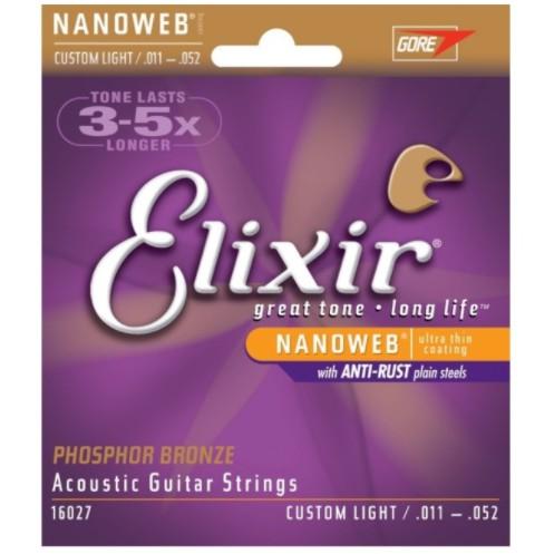 現貨 任買3套贈好禮  Elixir 16002 16027 16052 吉他弦  包膜-細節圖2