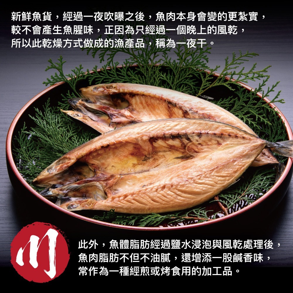 小川漁屋 挪威鯖魚一夜干4片(250g±10%/片純重無紙板)-細節圖5