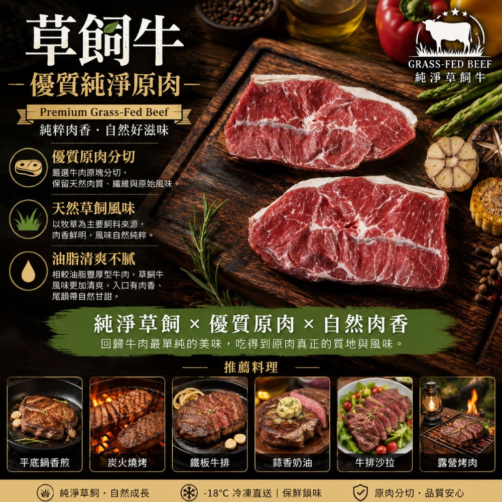 【豪鮮牛肉】全天然草原牛嫩肩牛排12片(100g±10％/片)-細節圖3
