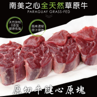 【豪鮮牛肉】草飼之心全天然牛腱切塊3包(500g±10%/包）