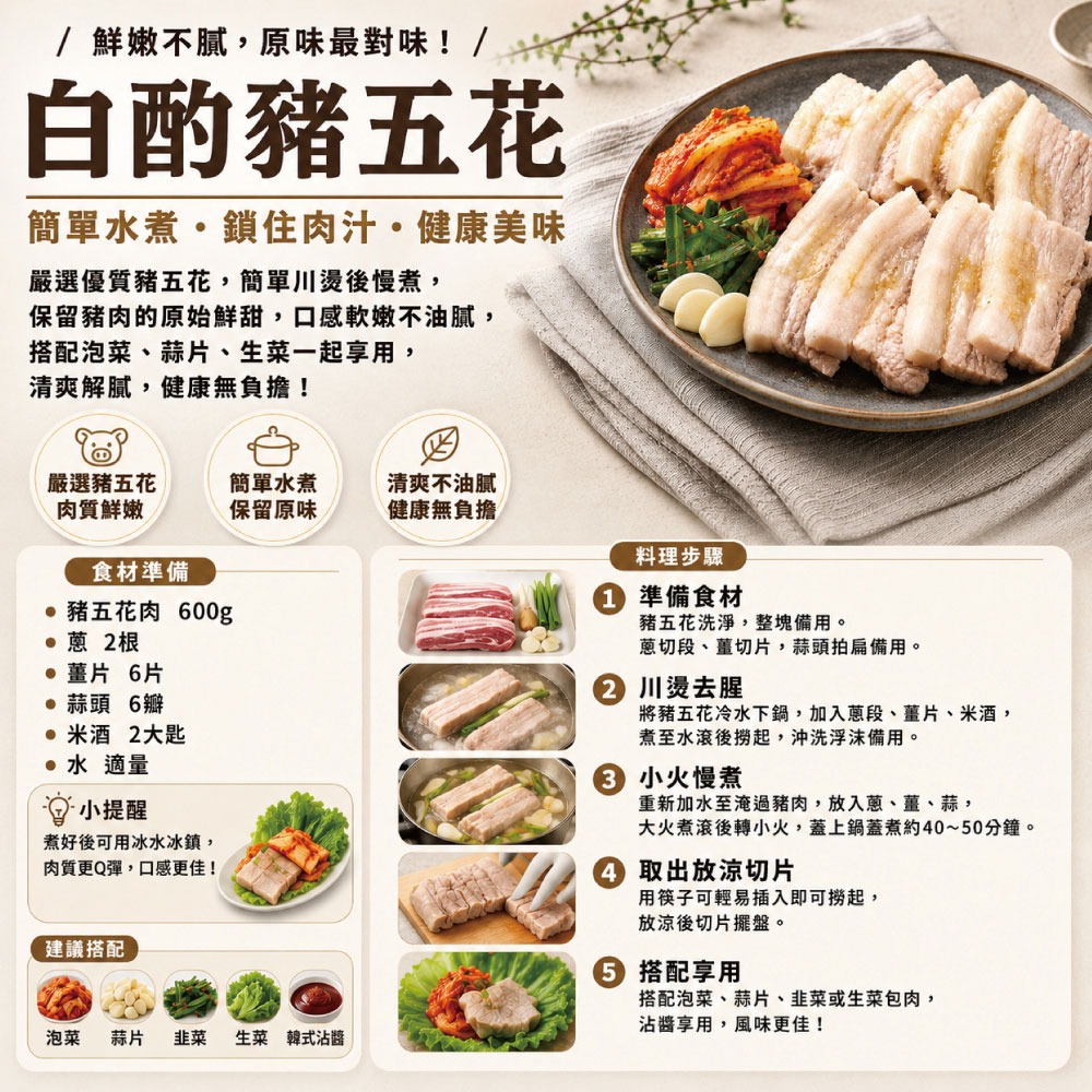 【約克街肉鋪】台灣國產嚴選豬五花厚切10片(100g/片2片1包)-細節圖6