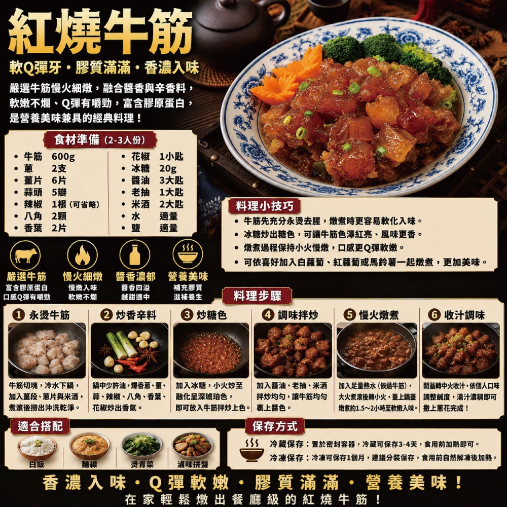 【約克街肉鋪】好方便澳洲頂級牛筋段切2包(500g±10%/包)-細節圖6