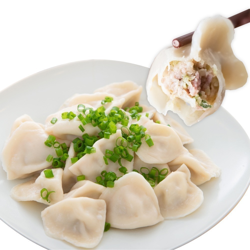 【赤豪家庭私廚】高麗菜豬肉水餃3包（1100g±10%/包/約50顆）-細節圖2