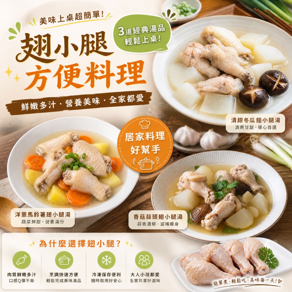 【約克街肉舖】台灣國產鮮嫩翅小腿5包(600g±10%/包)-細節圖5