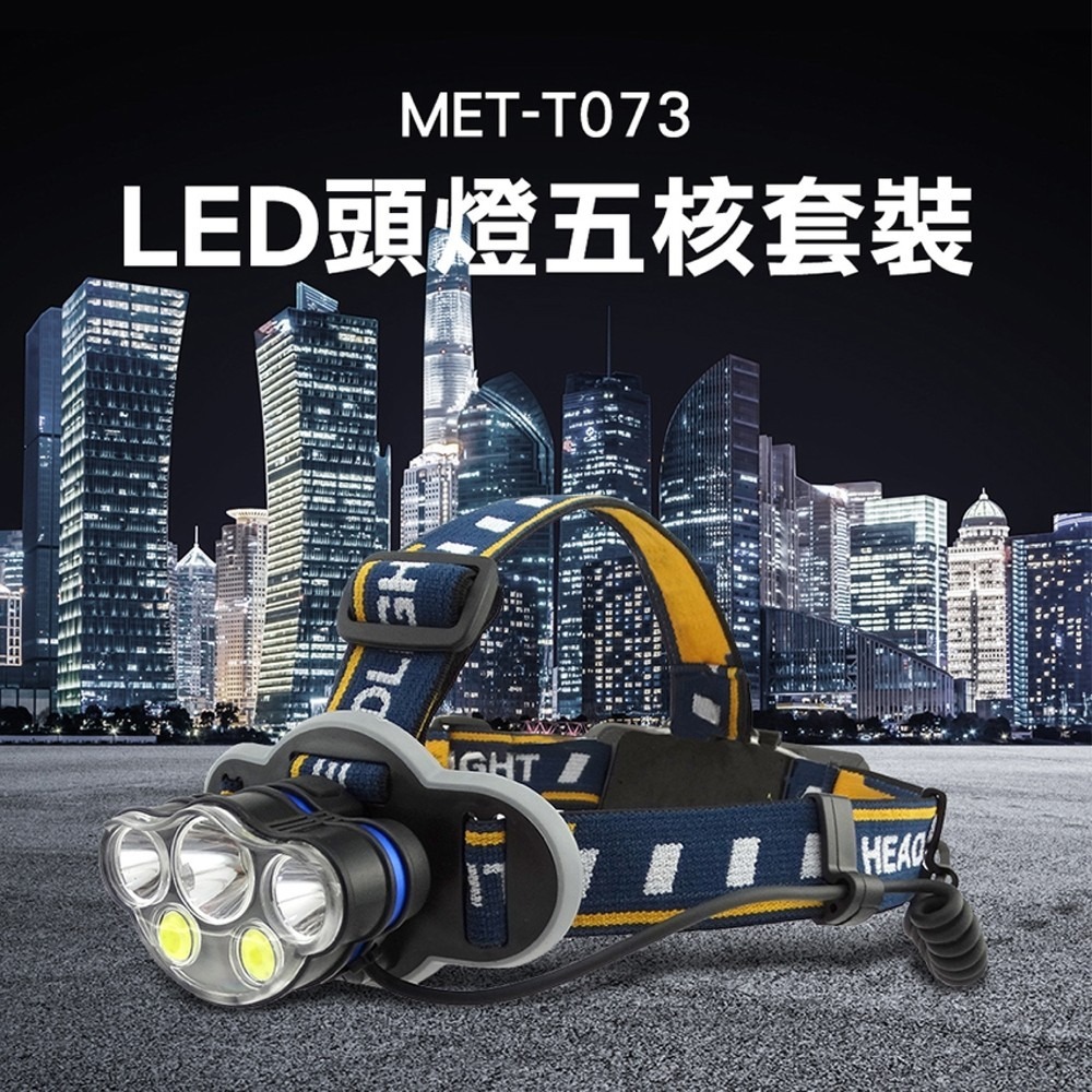 工仔人  工地燈 修車工作燈 登山釣魚感應頭燈 LED 頭戴燈 防潑水頭燈 紅光爆閃燈 照明燈 可更換鋰電池 T073-細節圖3