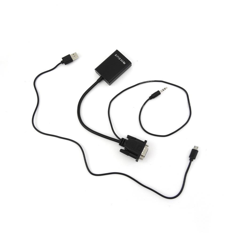 工仔人 電腦轉接線 VGA轉HDMI及Micro USB轉換器 電腦螢幕投影 PS4轉接器 轉換器 AVTH-細節圖2
