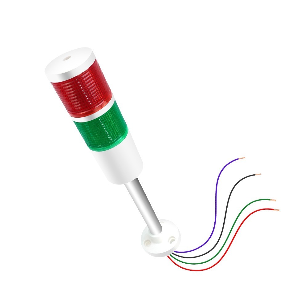 工仔人 12V 紅綠雙層警示燈 安全警示 信號燈 燈棒 特殊照明燈 閃爍警示燈 聲光報警器 交通警示燈 RGLB12V-細節圖2