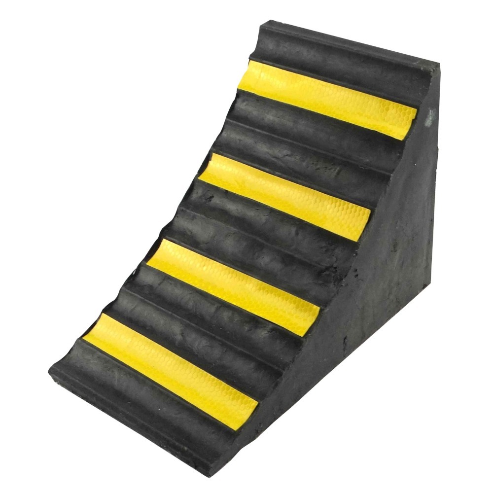 車輛止滑器 止退器 橡膠車輪檔 擋車器 輪擋 坡道停車 三角木 防溜塊 停車止滑器 車輪定位器【工仔人】VS250-細節圖2