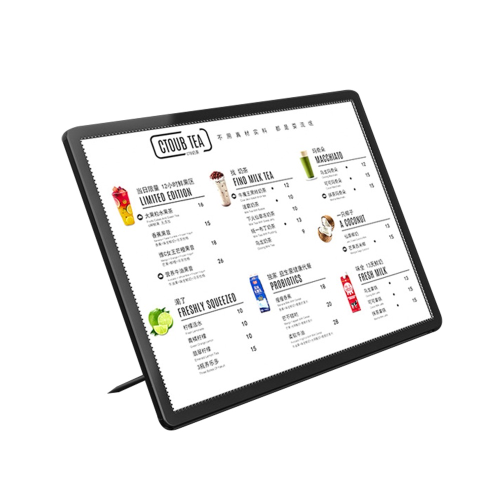 A3展示牌 價目牌 LED看板 廣告立牌 迷你燈箱 A3燈牌 價格牌 壓克力燈箱 發光展示牌 海報架 ABA3L-細節圖2