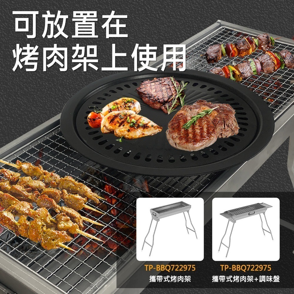 【7-ELEVEN 門市團購】中秋烤肉韓式圓形烤肉盤不沾鍋款 不鏽鋼燒烤盤 韓式圓形烤肉盤 2入組 KHP01-細節圖5