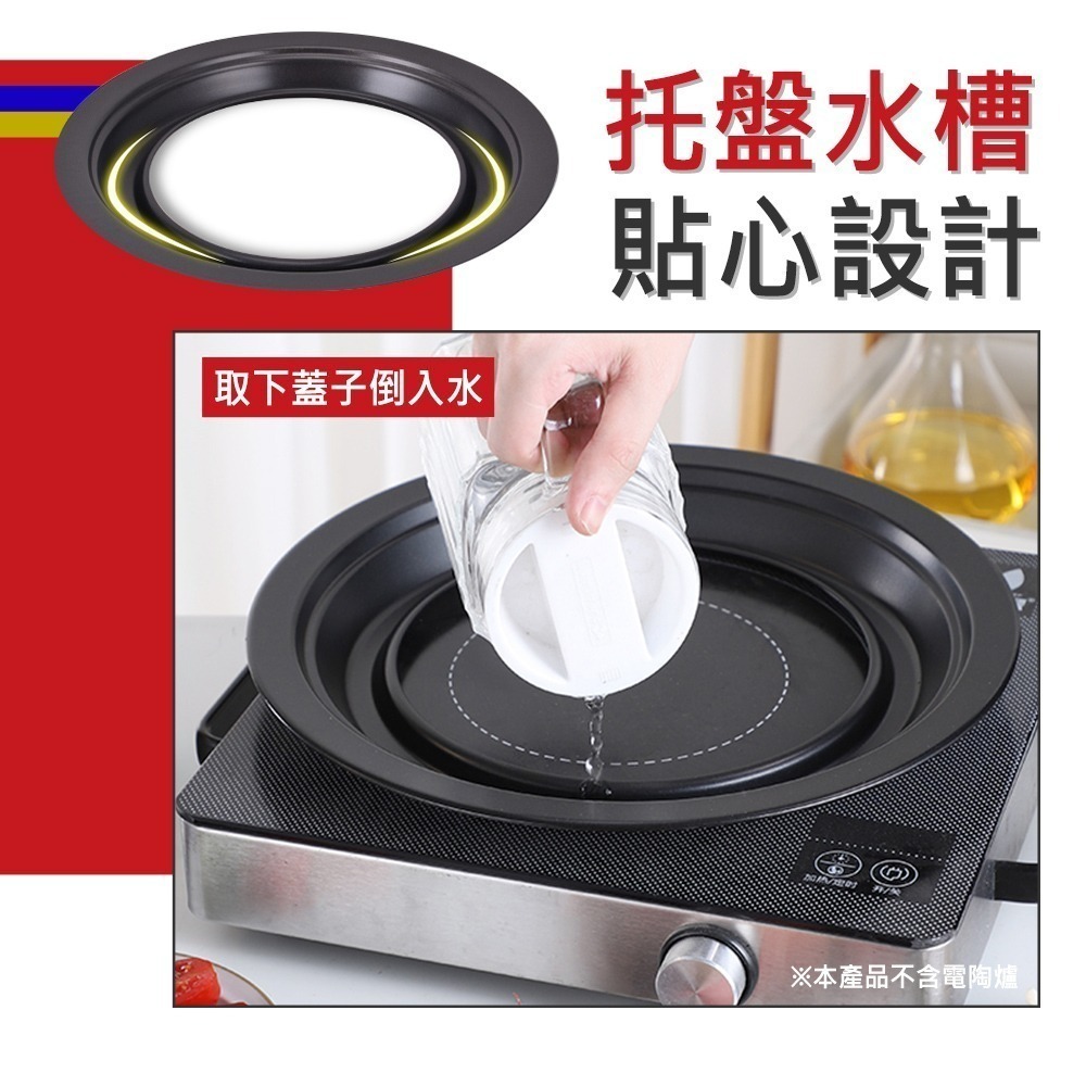 【7-ELEVEN 門市團購】中秋烤肉韓式圓形烤肉盤不沾鍋款 不鏽鋼燒烤盤 韓式圓形烤肉盤 2入組 KHP01-細節圖6