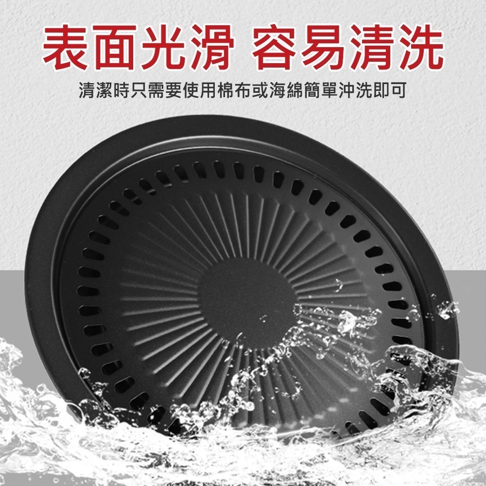 【7-ELEVEN 門市團購】中秋烤肉韓式圓形烤肉盤不沾鍋款 不鏽鋼燒烤盤 韓式圓形烤肉盤 2入組 KHP01-細節圖9