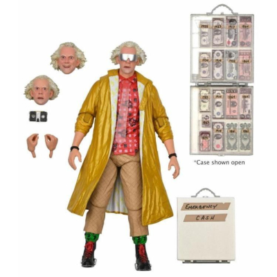 【佩斯多】模型 回到未來 懷舊電影 NECA 博士 玩具 人偶 公仔 可動關節 愛默·布朗博士 科學家 仿真