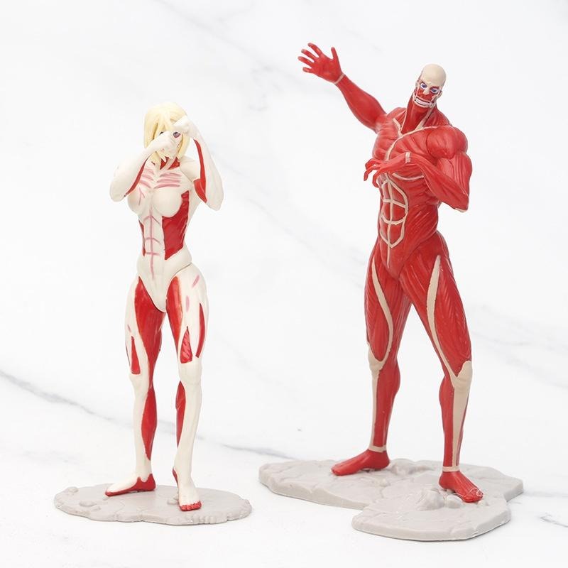 現貨【佩斯多】進擊的巨人 模型 玩具 組合 鎧之巨人 女巨人 顎之巨人 獸之巨人 艾倫 亞尼 米卡莎 萊納 貝爾托特-細節圖4