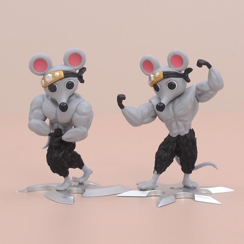 【佩斯多】鬼滅之刃 宇髓天原 gk 肌肉鼠 老鼠 遊郭篇 模型 玩具 可愛 q版 忍者 音柱-細節圖4