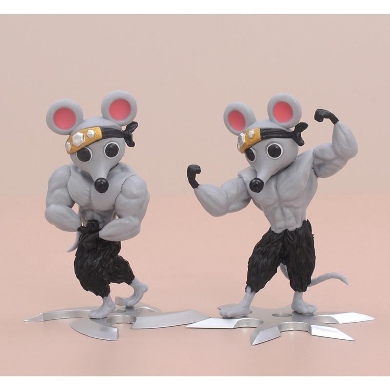 【佩斯多】鬼滅之刃 宇髓天原 gk 肌肉鼠 老鼠 遊郭篇 模型 玩具 可愛 q版 忍者 音柱-細節圖6