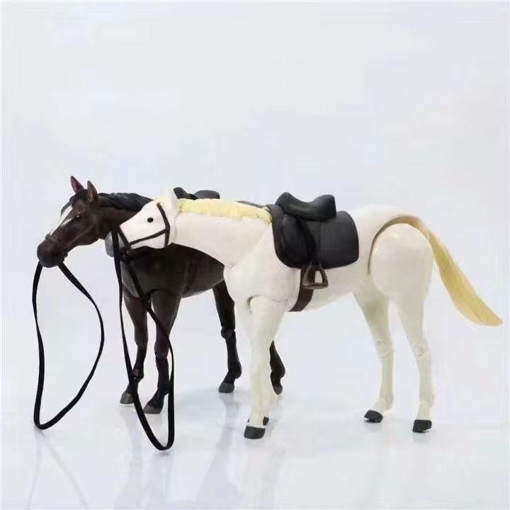 【佩斯多】馬 動物 可動 關節 騎馬 人偶 調查兵團 進擊的巨人 騎士 馬匹 坐騎 模型 玩具公仔 禮品 配件-細節圖5